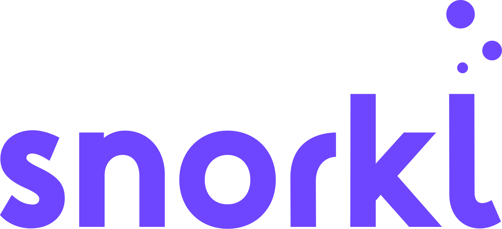 Snorkl logo, purple